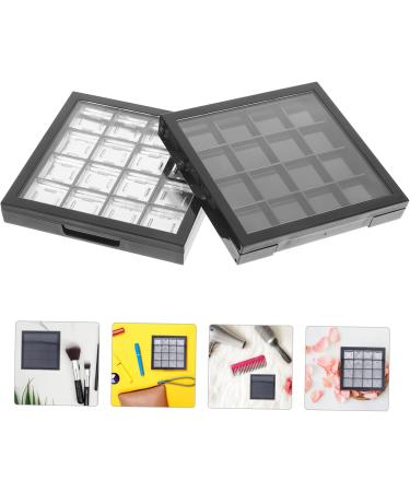 NOLITOY 2pcs Eye Shadow Box Blush for Cheeks Empty Eyeshadow Case Eyeshadow Sub Plate Supplies Travel Pack 9.5X9.5X1.5CM As Shown - Buy Online on GoSupps.com