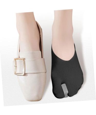 FOMIYES Men's Invisible Boat Socks Separator with Hallux Valgus Protector - Black, 1 Pair - Buy Online on GoSupps.com