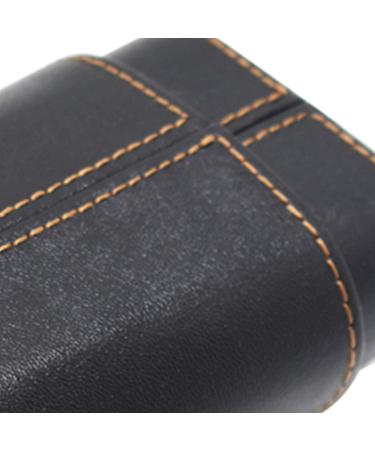 Cigar Box Humidors Barware Portable Cigar Box Three Cigar Cases Imported Cigar Box Cigar Travel Cigar Box Leather Cigar Leather Case Hand-Polished Leather Cooking & Dining 14.9*7.6*3.5cm Black - Buy Online on GoSupps.com