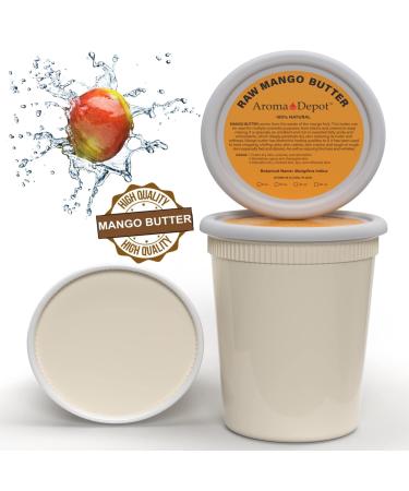 Aroma Depot 100% Natural Pure Raw Mango Butter 2 lb - Great for Skin, Body, Hair Care - DIY Body Butter, Lotions, Creams - Reduces Fine Lines, Wrinkles - Ideal for Eczema, Psoriasis - 32 oz - Buy Online on GoSupps.com