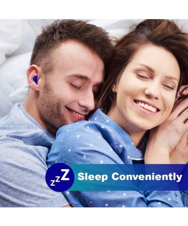 NECTUR 7 Pair Reusable Silicone Ear Plugs for Sleeping and Noise Cancelling - 22 DB NRR, Waterproof & Moldable - Ideal for Work, Concerts, Swimming, Mowing - Blue (0.6) - Buy Online on GoSupps.com