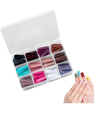Press on Nails | Matte and Glossy False Nail Tips - Full Long Ballerina Fake Nails Matte and Glossy False Nail for Women Girls Rossev - Buy Online on GoSupps.com