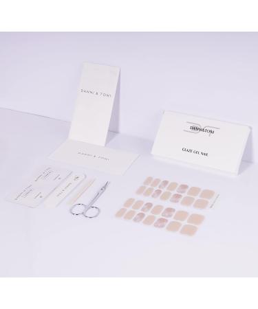 DANNI & TONI Beachside Dreams Gel Nail Polish Strips - 28 Semi-Cured Stickers for Salon-Quality Manicure - Buy Online on GoSupps.com