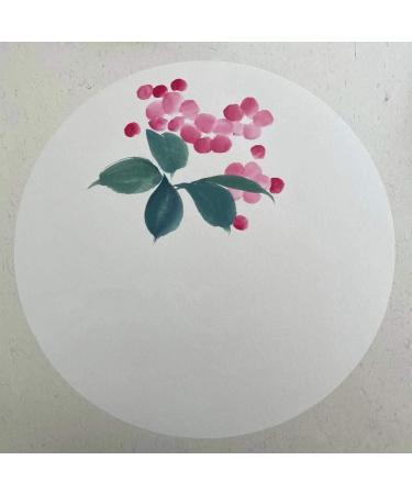 Hmay Pre-Mounted Soft Shikishi with Jingxian Semi-Sized Xuan Paper - 10 Sheets for Sumie Painting and Brush Calligraphy - Square 33cm - Buy Online on GoSupps.com