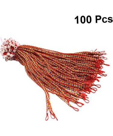 COHEALI Braided Bracelet 100pcs Girls Handmade Braided Bracelets Handcraft Bracelet Red Rope Beaded To Weave Miss - Buy Online on GoSupps.com