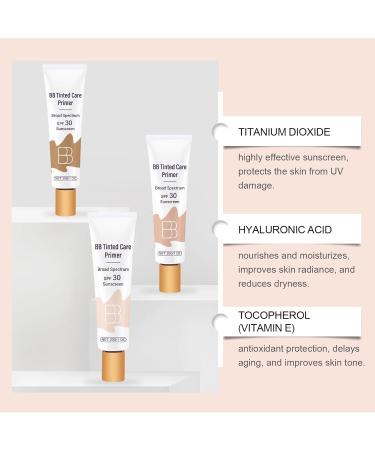 KDOFIO BB Blur Tinted Moisturizer SPF 30 Bb Cream Tinted Moisturizer Soothes Hydrating Coverage Foundation Cream Full Coverage Light - Buy Online on GoSupps.com