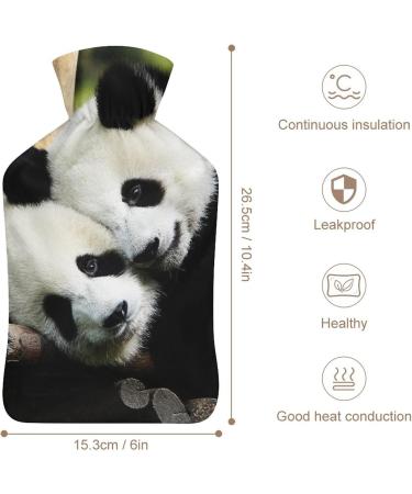 Hot Water Bottle with Lid - Panda Animal Design for Pain Relief Cramps & Foot Warmer - Ideal for Hot & Cold Therapy - Buy Online on GoSupps.com