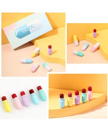 Prreal Capsule Lipstick Set - 5 Colors Long-Lasting Velvet Matte Waterproof Mini Lipstick Gift for Girls - Perfect for International Shipping - Buy Online on GoSupps.com