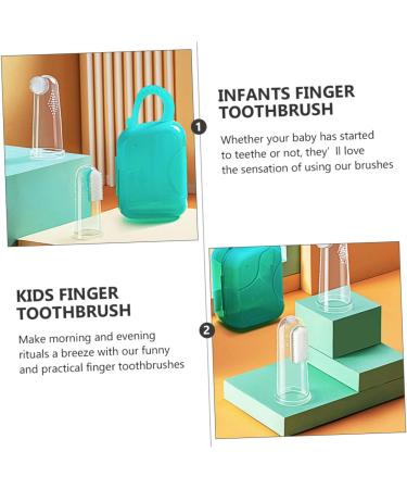 Frcolor Silicone Finger Toothbrush Set - Perfect for Pets & Kids - Gentle Cleaning for Dogs and Infants - Buy Online on GoSupps.com