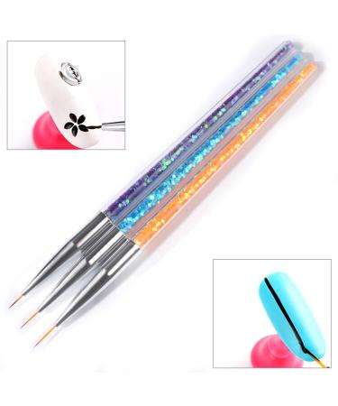 HuiDao 5Pcs Nail Art Dotting Tools - Silicone Brush Dual Head UV Gel Drawing Pen - Clay Sculpting & Painting Tools (Clear & Pink) - Buy Online on GoSupps.com