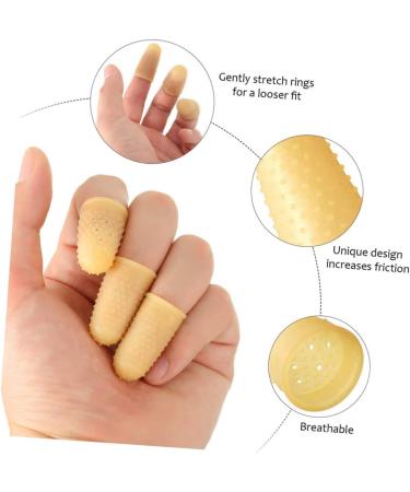 FRCOLOR 75 Pcs Counting Finger Gloves - Rubber Finger Protectors for Safe Counting | Anti-Skid Fingertip Covers - Buy Online on GoSupps.com