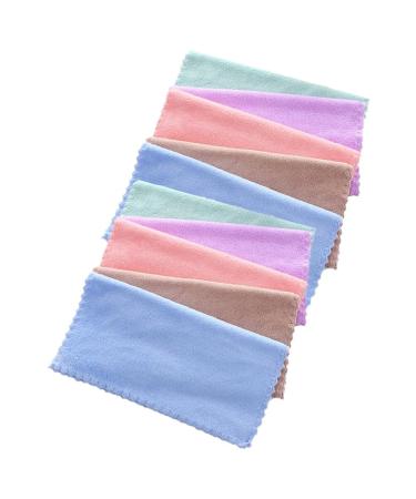 PATKAW Microfiber Facial Wash Cloth: Makeup Remover Cloths -Reusable Face Wash Cloth Cleansing Towel - 9.84x9.84x0.16 inch Soft Face Washcloth for Face (Random Color)