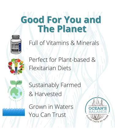 Organic Dulse Flakes from Maine Coast Seaweed - Atlantic Ocean Sea Vegetables for Keto, Paleo, Vegan, and Gluten-Free diets - 3oz Bag - Buy Online on GoSupps.com