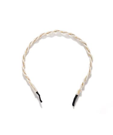 3 Pack White Faux Pearl Headbands for Women - Bridal Hair Accessories - Buy Online on GoSupps.com