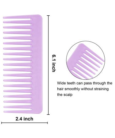 Wide Tooth Detangling Comb Set for Long, Curly, and Wet Hair - No Handle Styling Shampoo Comb - 2 Pieces (Pink & Purple) - Buy Online on GoSupps.com