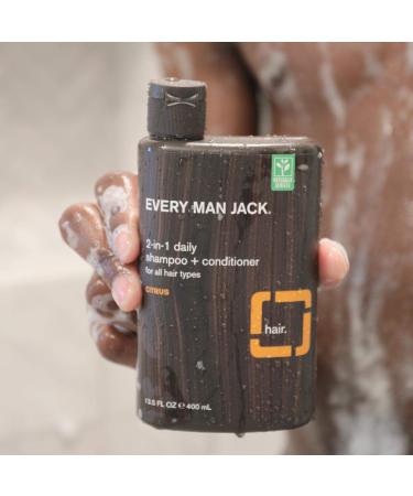Every Man Jack Citrus Body Wash & Shampoo Set | 16.9oz Body Wash + 13.5oz 2-in-1 | Parabens & Phthalate-free, Certified Cruelty Free - Buy Online on GoSupps.com