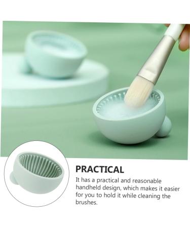 Angoily Cleanser of Makeup Brush Makeup Brush Scrubber Makeup Cleaner Protruding Ear Corrector Cleaning Scrubber Face Silicone Scrubber Face Cleaner Sucker Silicone Brush Silica Gel - Buy Online on GoSupps.com