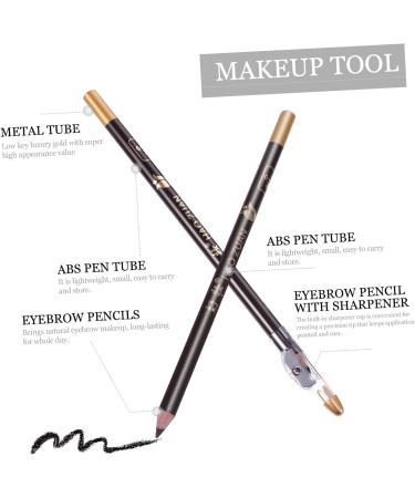 FOYTOKI 8pcs Beauty Eyebrow Pen Eyebrow Pencil Wooden Makeup Accessories 1 count (Pack of 1) Coffee - Buy Online on GoSupps.com