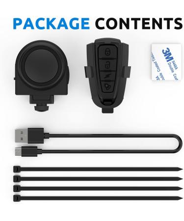 115 dB Rechargeable Wireless Bike Alarm with Remote - IPX5 Waterproof Anti Theft Motion Sensor Alarm for Bicycle, Motorcycle, Scooter, Car | A2-115 dB Bike Alarm - Buy Online on GoSupps.com