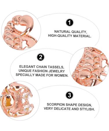 SEWOART 1pc Scorpion Single Braces Toy Grill Hip Hop Grills for Men Scorpion Shaped Man Fashion Set Golden 2X1cm - Buy Online on GoSupps.com