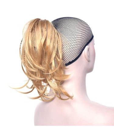 12-Inch Blonde Braided Wig - Synthetic Fiber Gray Ponytail for Women | International Shipping - Buy Online on GoSupps.com
