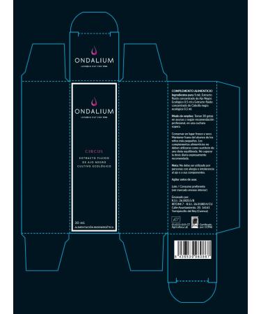 Ondalium CIRCUL Circular fluid extract with blue eco 1 month product to improve the cardiovascular system and as a natural sexual Energizer 30 ml - Buy Online on GoSupps.com