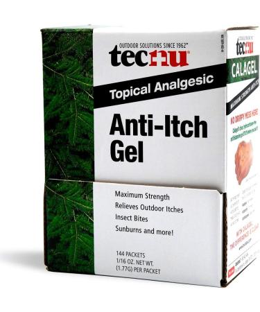 Calagel Tec Labs Tecnu Anti-Itch Gel - Maximum Strength Relief for Rashes, Bug Bites, Stings & Burns - 144 Count Packets - Buy Online on GoSupps.com