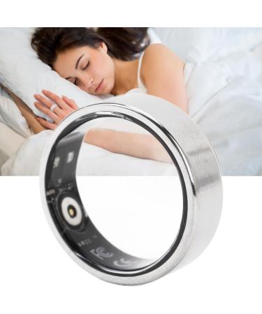 Intelligent Health Ring - Silver Fitness Tracker for Body Temperature & Step Monitoring | Oxidation Resistant Sports Accessory - Buy Online on GoSupps.com