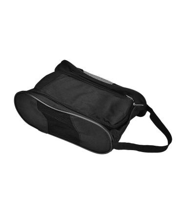 Solomi Golf Shoe Bag - Portable Golf Shoe Breathable Storage Bag (2 Colors) Black
