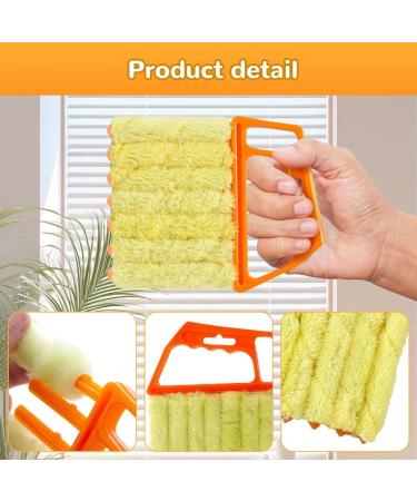 4 PCS Blind Cleaner Tool Window Blind Cleaner Duster Tool 7 Fingers Dusting Cleaner Mini Blind Duster Brush for Wood Blinds Air Conditioner Vents Fans Car Vents Dust Dirt Cleaning (A) - Buy Online on GoSupps.com