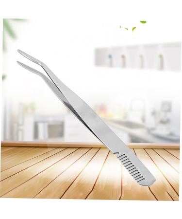 minkissy Lash Cluster Tweezers Eyelashes Tweezer Makeup Tweezer Eyelashes Extension Clip Eyelash Tweezer Stainless Steel Eyebrow Clip medium Silver - Buy Online on GoSupps.com
