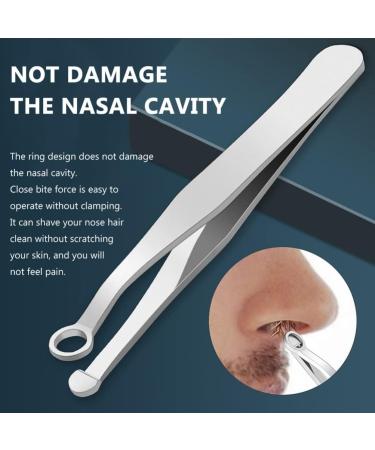 FOMIYES Stainless Steel Nose Hair Remover Set | Facial Hair Clippers & Brow Razor - Precision Nose Hair & Ear Wax Removal - Buy Online on GoSupps.com