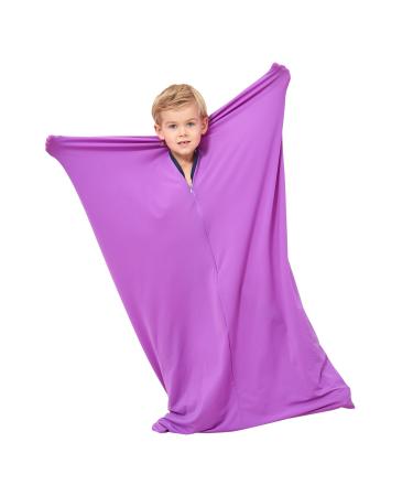 Sensory Sock (Large 56'' 27'') Special Supplies With Sensory Need Body Sock Full-Body Wrap To Relieve Stress Self-Claming Relaxing Purple L - Buy Online on GoSupps.com