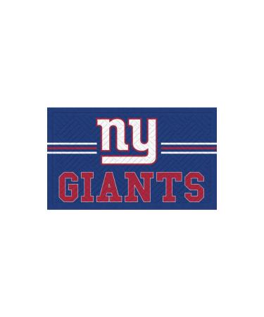 Team Sports America NFL Foot mat |71.1 x 40.6 cm |Minted cross hatching |Slip -resistant underside |Inner and outdoor area home decoration (New York Giants)
