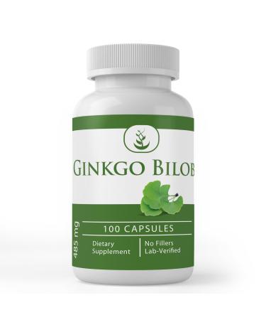 PURE ORIGINAL INGREDIENTS Ginkgo Biloba (100 Capsules) Always Pure No Additives Or Fillers Lab Verified 100 Count (Pack of 1)