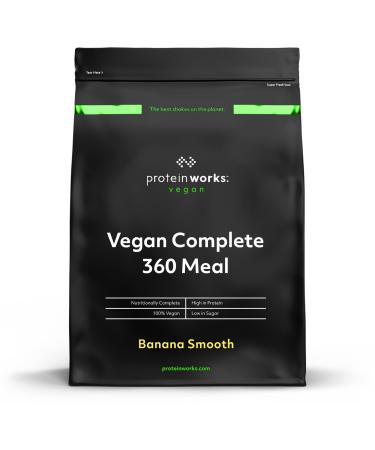 THE PROTEIN WORKS Complete Meal 360 Vegan | Creamy Banana | Nutritionally balanced | 100% vegan | Quick and affordable meal | THE PROTEIN WORKS | 2kg