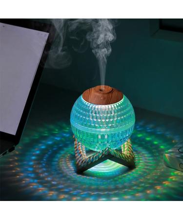 Buy Gobesty Crystal Night Light Humidifier - 450ml Ultrasonic Aroma Diffuser with 7 Color LED for Bedrooms | Silent Fragrance Lamp - Buy Online on GoSupps.com