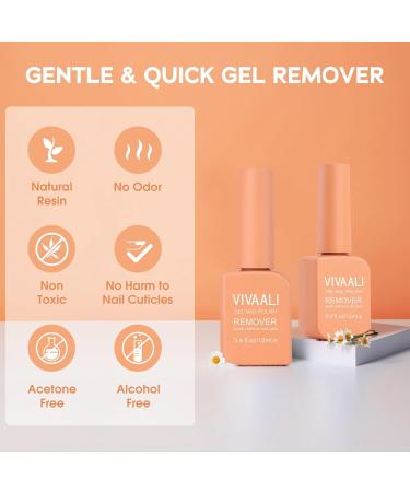 2 Pack Gel Polish Remover - Fast & Safe Nail Polish Removal in 3-5 Minutes - Buy Online on GoSupps.com