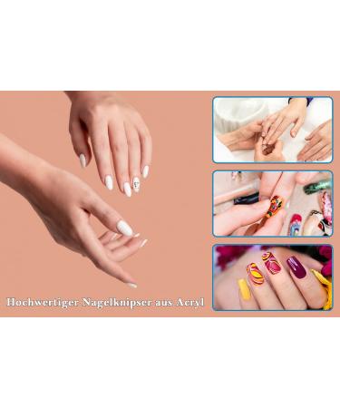 Buy SMI Pink Acrylic Nail Clipper - Stainless Steel Manicure Tool for Gel & False Nails - Buy Online on GoSupps.com