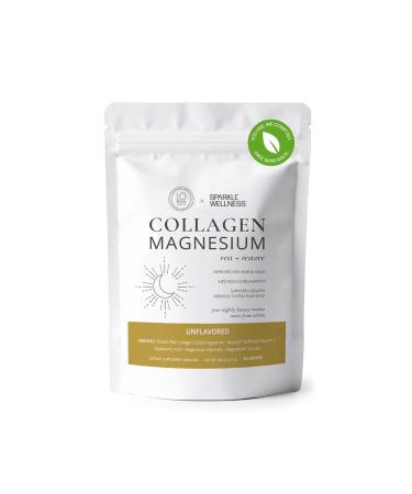 Collagen Magnesium Rest + Restore | VERISOL Bioactive Collagen Peptides Magnesium Glycinate & Taurate Salts | Lauren Roxburgh Rest + Restore | Calming Nightly Beauty Routine (No Flavor) 30 Serves Unflavored 30 Servings (