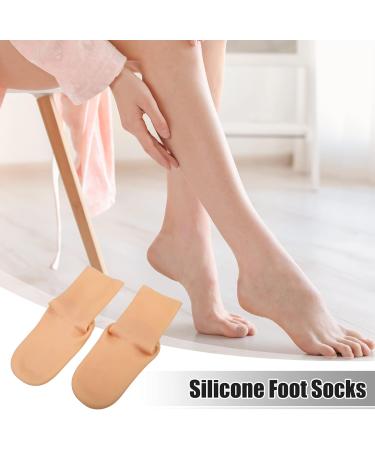 VOCOSTE 1 Pair Moisturizing Gel Socks Cracked Foot Care Protector Silicone Socks Beige S Size - Buy Online on GoSupps.com