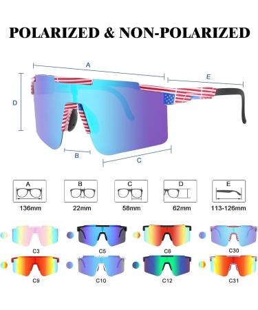 Malidak UV400 Sports Sunglasses with Adjustable Temple & Nose Pad - NPC10 - Buy Online on GoSupps.com