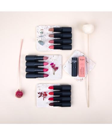  LEPO LEPO | 3D Lipstick high-definition lipstick no. 108 mulberry with rice wax and jojoba oil intense color and perfect hydration for lips with a three-dimensional appearance - Buy Online on GoSupps.com