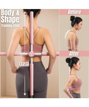 Yoga Sticks Stretching Tool for Posture Correction - Back Stretch Bar Posture Stick for Improved Posture - Yoga Stick for Back Alignment and Flexibility - Buy Online on GoSupps.com