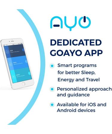 AYO: Sleep Better Beat Jet lag and Boost Your Energy! Premium Light Therapy Glasses Completely Controlled by The goAYO App. - Buy Online on GoSupps.com