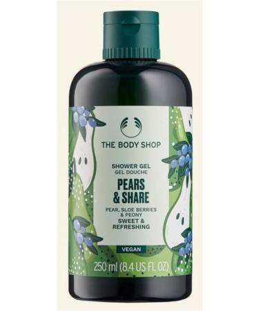 The Body Shop Pears & Share - Pear Sloe Berries & Peony 250ml Shower Gel - Vegan - Buy Online on GoSupps.com