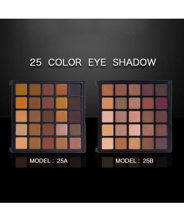 Vodisa 25B Matte and Shimmer Eyeshadow Palette with Makeup Brush Set - Brown Eye Shadows, Long Lasting, Waterproof, High Pigment Powder Palette - Buy Online on GoSupps.com