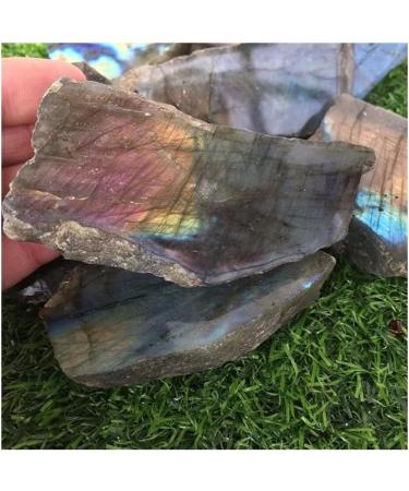 Stone Crafts Natural Heavy Flash Labradorite Crystal Gemstone Slice Metaphysical Crystal Stone Crystal Reiki - Buy Online on GoSupps.com