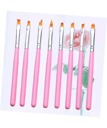 Healeved 2 Sets Nail Painting Tool Builder Gel for Nails Salon 3d Nails Tool Nail Art Brush Kit De Manicura Nail Gel Nail Painting Brush Gel Builder for Nails Accessories Pink Manicure - Buy Online on GoSupps.com