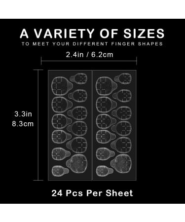 600 PCS Double Sided Nail Adhesive Tabs - Transparent Fake Nail Glue Stickers - Manicure Supplies (25 Sheets) - Buy Online on GoSupps.com